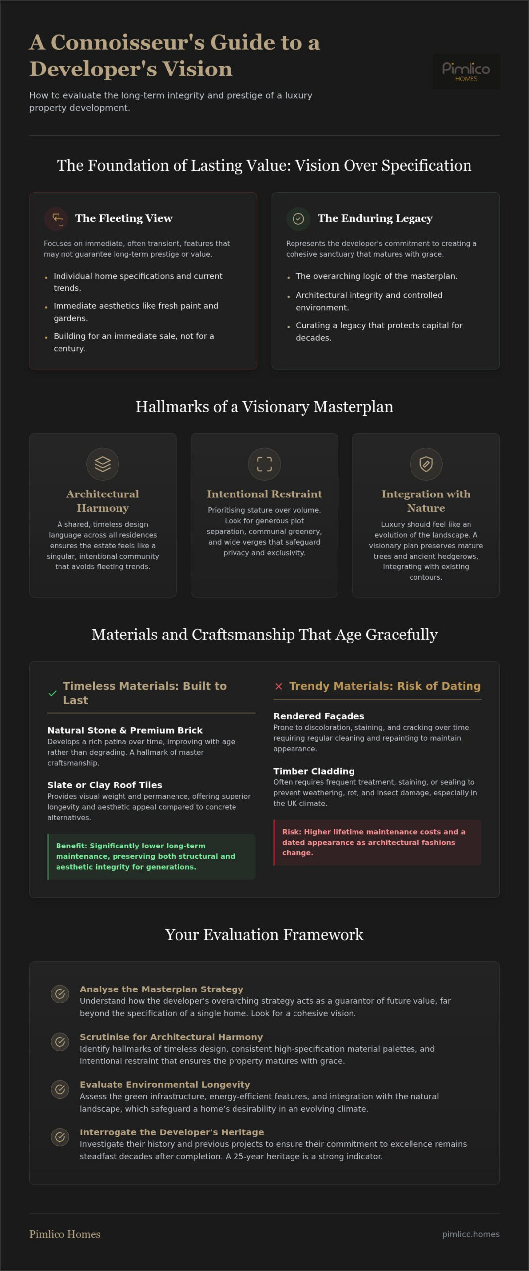 Assessing New Developments: A Guide to Lasting Prestige